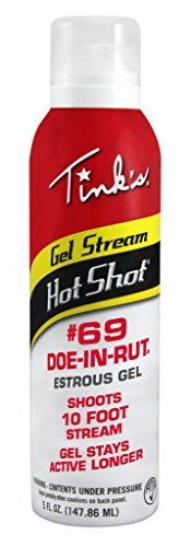 Product Cover TINK'S Estrous Gel Stream #69 Doe-in-Rut | 5 Fl Oz Spray Bottle | Deer Attractant, Hunting Accessories, Doe Estrus, Deer Scent | 10 Foot Spray Gel Stream | Secure Locking Cap