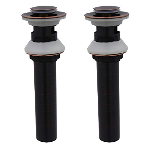 Product Cover XVL Bathroom Faucet Vessel Vanity Sink Pop Up Drain Stopper with Overflow 2 Pieces Oil Rubbed Bronze