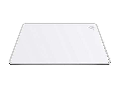 Product Cover Razer Invicta Gaming Mouse Pad: Aircraft-Grade Aluminum Base - Included Double-Sided Mat Surface for Personalization - Anti-Slip Rubber Base - Mercury White
