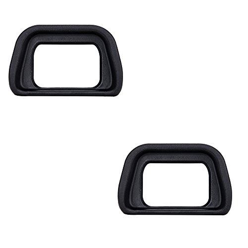 Product Cover 2 Pack JJC Soft Eyecup Eyepiece Eye Cup Viewfinder for Sony Alpha A6300 A6100 A6000 NEX-6 NEX-7 Cameras and FDA-EV2S Electronic Viewfinder,Replaces Sony FDA-EP10 Eyecup Eyepiece