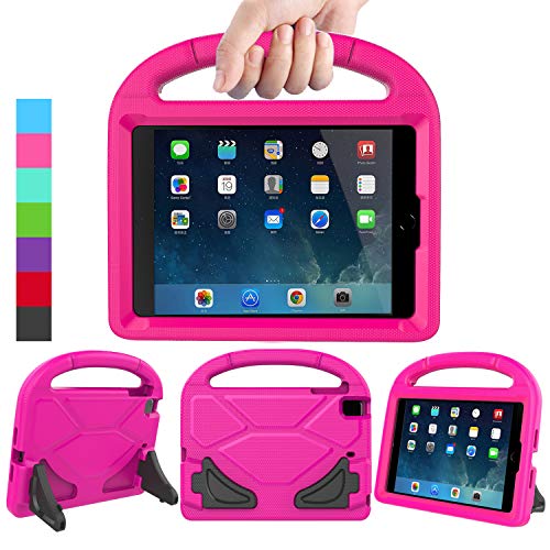 Product Cover LEDNICEKER Kids Case for iPad Mini 1 2 3 4 5 - Light Weight Shock Proof Handle Friendly Convertible Stand Kids Case for iPad Mini, Mini 5 (2019), Mini 4, iPad Mini 3rd Gen, Mini 2 - Magenta/Rose