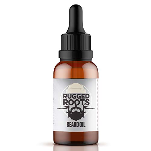 Product Cover Beard Oil and Conditioner by Rugged Roots - Natural Beard Care Made with Tobacco Vanilla Scented Premium Oils - Softens Beard and Promotes Healthy Beard Growth - Unique Stocking Stuffers for Men