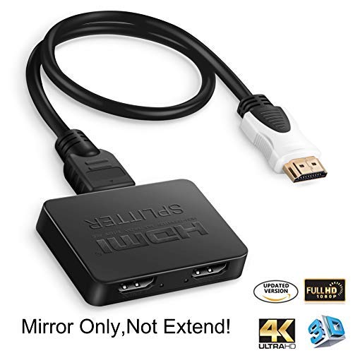 Product Cover LinkS 1x2 2 Ports HDMI Powered Splitter for Full HD 1080P & 3D Support (One Input To Two Outputs) with High Speed HDMI Cable