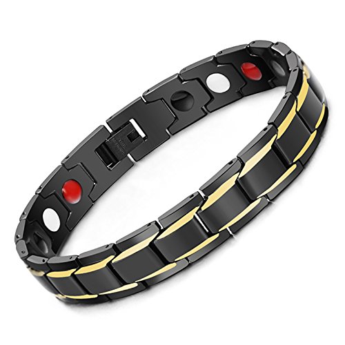 Product Cover Hottime 316L Stainless Steel Magnetic Therapy Bracelet Pain Relief for Arthritis and Carpal Tunnel