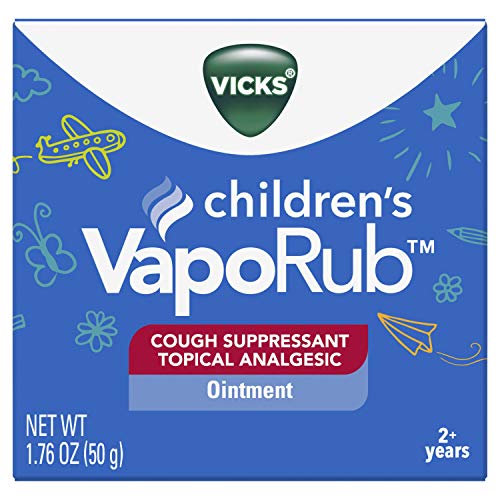 Product Cover Vicks VapoRub Children's Chest Rub Ointment, 1.76 oz - Relief from Cough, Cold, Aches, and Pains, with Original Medicated Vicks Vapors