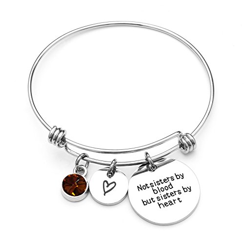 Product Cover Best Friends Bracelets- Not Sisters by Blood But Sisters by Heart Bracelet- Sister Jewelry