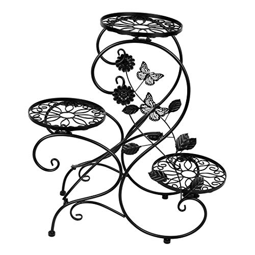 Product Cover Funmall 3-Tiered Plant and Flower Stand Plant Flower Pot Rack with Modern S