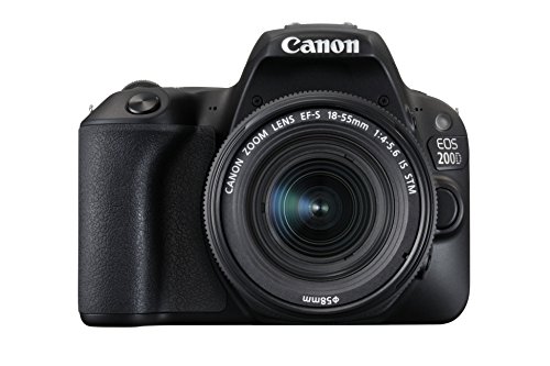 Product Cover Canon EOS 200D Rebel SL2 Kit with EF-S 18-55mm f/4-5.6 is STM Lens Digital SLR Cameras (Black) (International Model No Warranty)