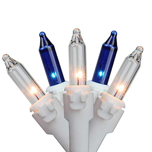 Product Cover Northlight Set of 35 Blue & Clear Mini Christmas Lights 2.5