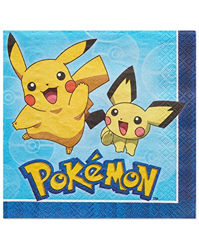 Product Cover American Greetings Pokémon 16 Count Lunch Napkins tableware, Pieces - 5877207