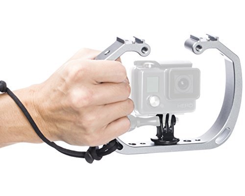Product Cover Movo GB-U70 Underwater Diving Rig with Cold Shoe Mounts & Wrist Strap for GoPro HERO. HERO3