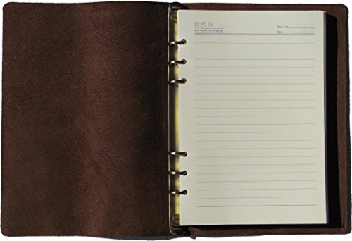 Product Cover Leather and Brass Size A5 Journal, 9.6 X 6.8 Inch, A Handmade Refillable Binder Executive Business Made of All Natural Thick (Thick Leather)