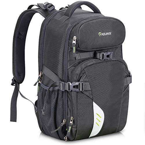 Product Cover Endurax Video Camera Backpack Fit 2 DSLR/SLR Camera, 3-5 Lenses, 15.6 inch Laptop for Outdoor Travel (Grey)