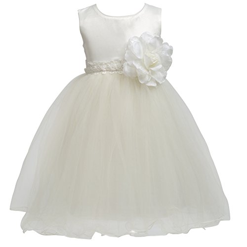 Product Cover Merry Day Flower Girl Dress Tulle Princess Dresses with Petals for Wedding Birthday Party