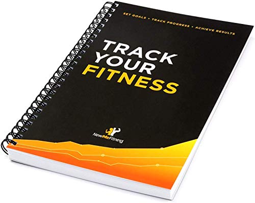 Product Cover Workout Log Book & Fitness Journal - 25-Week Designed by Experts, w/Illustrations : Track Gym, Bodybuilding & Crossfit Progress - Sturdy Binding, Thick Pages & Laminated, Protected Cover 1-Pack
