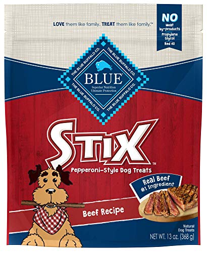 Product Cover Blue Buffalo Stix Natural Soft-Moist Dog Treats, Beef Recipe 13-oz bag