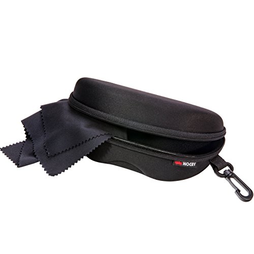 Product Cover NoCry Storage Case for Safety Glasses with Felt Lining, Reinforced Zipper and Handy Belt Clip