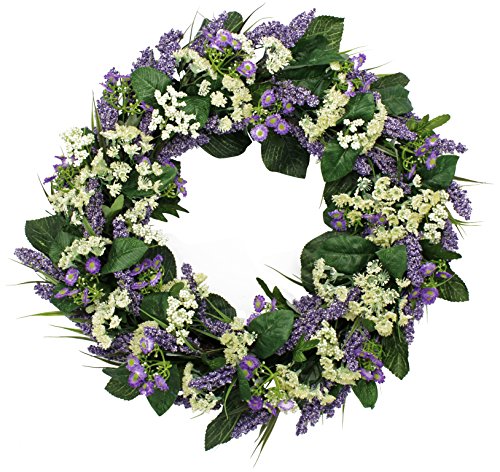 Product Cover The Wreath Depot Bishops Lace Spring Front Door Wreath, 22 Inches
