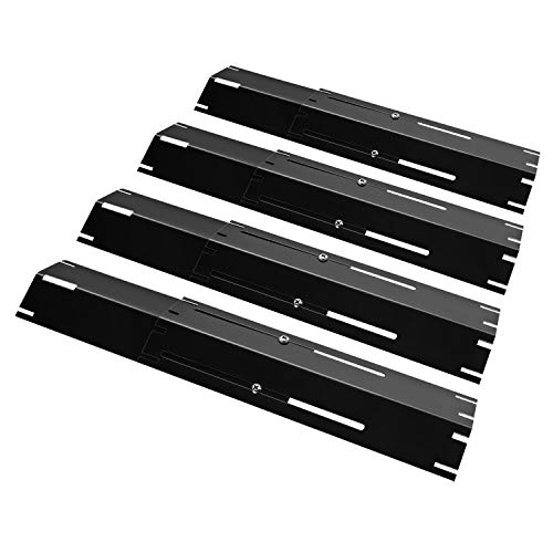 Product Cover Unicook Universal Replacement Heavy Duty Adjustable Porcelain Steel Heat Plate Shield, Heat Tent, Flavorizer Bar, Burner Cover, Flame Tamer for Gas Grill, Extends from 11.75