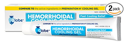 Product Cover 2 Pack Hemorrhoidal Cooling Gel for Fast Relief with Vitamin E and Aloe Tube (2 X 1.8 OZ Tubes) Compare to Preparation H Cooling Gel