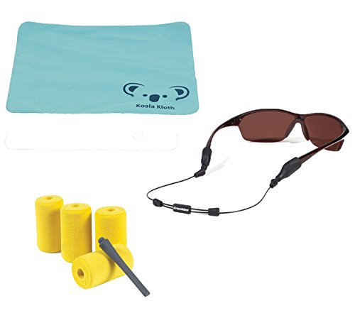 Product Cover Croakies Arc Endless Eyewear Retainer Wire Sunglass Strap + Floating Kit | Large & XL Combo End | Thin Adjustable Eyeglass and Sports Glasses Cable Holder Keeper Lanyard | Bundle + Cloth