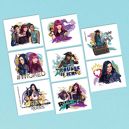 Product Cover amscan Tattoo Favor | Disney Descendants 2 Collection | Party Accessory