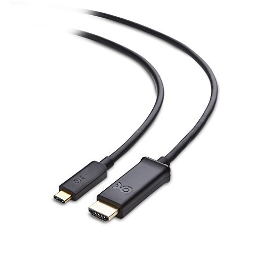 Product Cover Cable Matters USB C to HDMI Cable Supporting 4K 60Hz in Black 6 Feet (Thunderbolt 3 Port Compatible) For 2016/2017 Macbook Pro, Dell XPS 13/15, Lenovo Yoga 910, Surface Book 2 and More