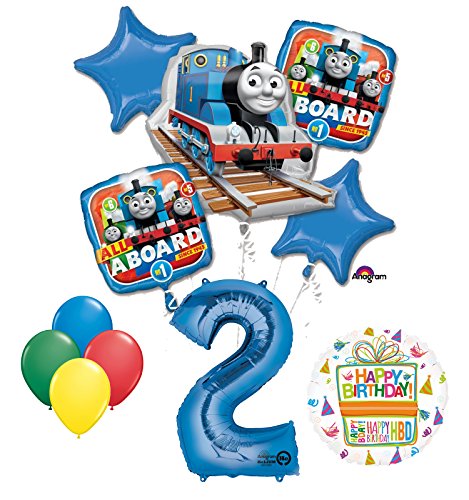 Product Cover The Ultimate Thomas the Train Engine 2nd Birthday Party Supplies and Balloon Decorations