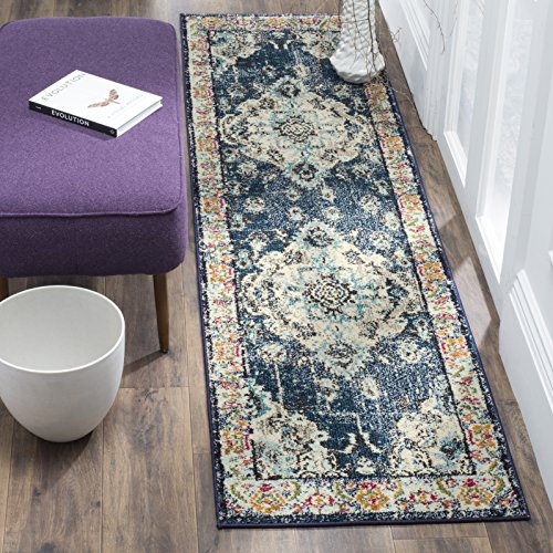 Product Cover Safavieh Monaco Collection MNC243N Bohemian Chic Medallion Distressed Runner, 2' 2