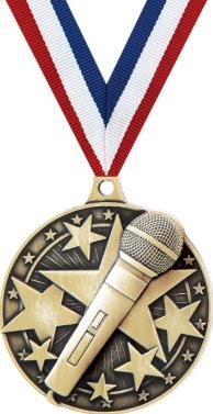 Product Cover Crown Awards Microphone Medals - 2
