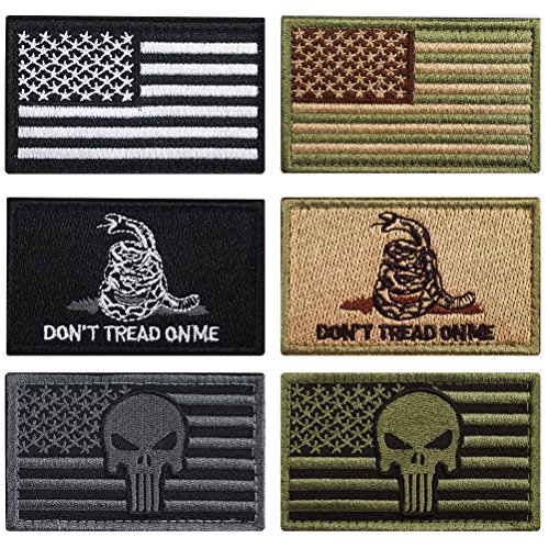 Product Cover Bundle 6 Pieces Tactical Military Morale Patch Set (A)
