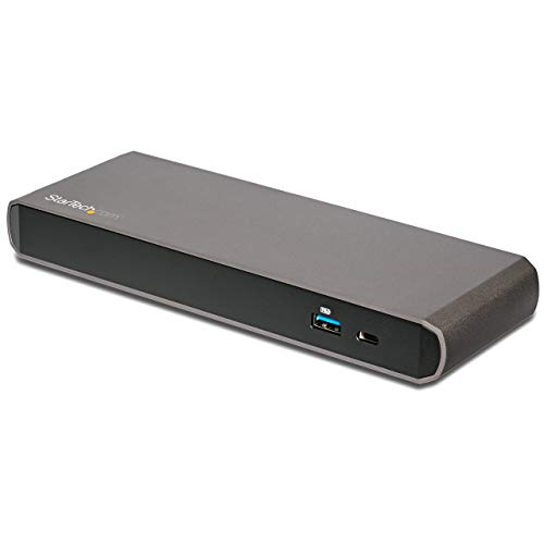 Product Cover StarTech.com Dual 4K Monitor Thunderbolt 3 Dock with DisplayPort - 85W Power Delivery + Charging - Mac & Windows Docking Station (TB3DK2DPPD)