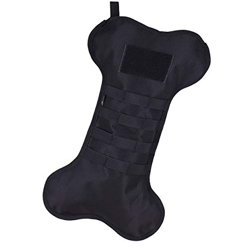 Product Cover OSAGE RIVER Ruck Up Dog Christmas Stocking for Pets, Tactical Black