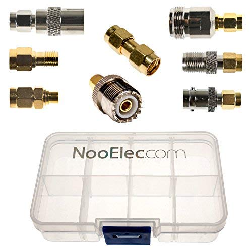 Product Cover NooElec SMA Adapter Connectivity Kit - Set of 8 Adapters for NESDR SMArt (RTL-SDR) and Other SMA Software Defined Radios w/ Portable Carrying Case