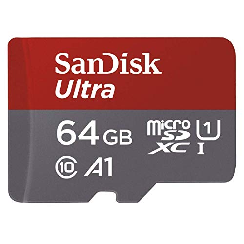 Product Cover SanDisk 64GB Ultra microSDXC UHS-I Memory Card with Adapter - 100MB/s, C10, U1, Full HD, A1, Micro SD Card - SDSQUAR-064G-GN6MA
