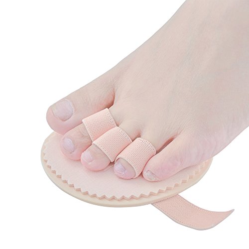 Product Cover Welnove Toe Straightener Hammer Toes Corrector Pack of 2 (3 Holes) for Claw Toe Mallet Toe Contracted Toe and Cured Toe Hammer Toe Splint