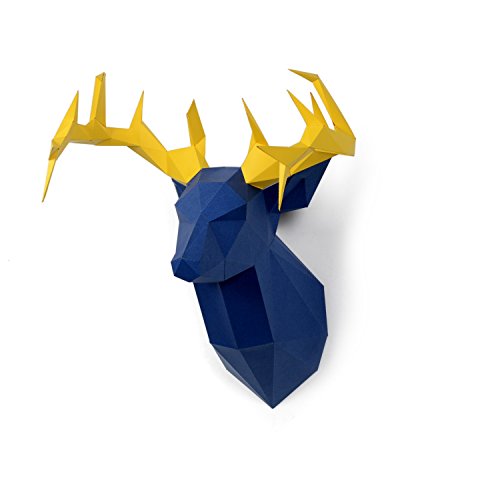 Product Cover Timorn DIY Pre-Cut Papercraft Assembly Kit 3D Wall Deer Head Trophy (Deer)
