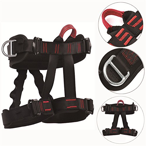 Product Cover YaeCCC Climbing Harness for Fire Rescue High Altitude School Assignment Caving Rock Climbing Rappelling Equipment Body Guard Protect (Half Body-Model 1)