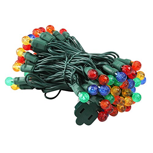 Product Cover UZEXON Commercial G12 Led Christmas Lights Outdoor Indoor Multicolor Tree Lights,17Ft 50 Mini Globe Ball String Lights for Home Bedroom Patio Garden Wedding Holiday Party Halloween Xmas Mood Lighting