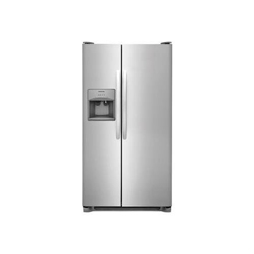 Product Cover Frigidaire FFSS2615TS 36 Inch Side by Side Refrigerator with 25.5 cu. ft. Capacity, External Water Dispenser, Ice Maker, in Stainless Steel