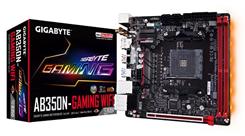 Product Cover GIGABYTE GA-AB350N-Gaming WIFI (AMD/Ryzen AM4/B350/RGB Fusion/HDMI/DP/M.2/SATA/USB 3.1 Type-A/Wifi/Mini ITX/DDR4 Motherboard)