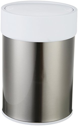 Product Cover AmazonBasics Stainless Steel Dustbin, White