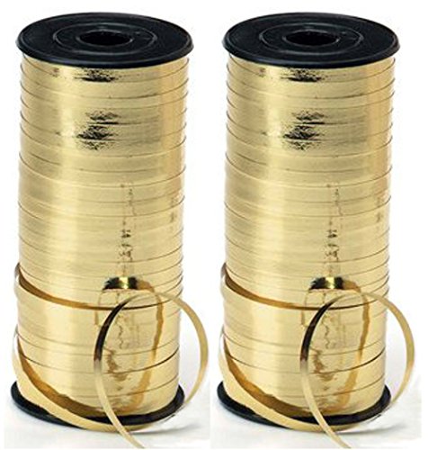 Product Cover 2-PACK - Curling Ribbon - 5mm wide - Gold - 100 yards