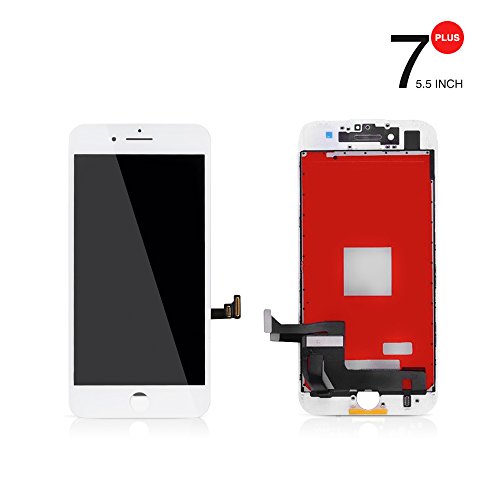 Product Cover PassionTR Iphone 7 Plus White LCD Screen Replacement Touch Screen Digitizer Frame Assembly (5.5 Inch)