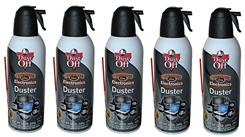 Product Cover Dust-Off Disposable Compressed Gas Duster, 10 oz Cans - 5 Packs