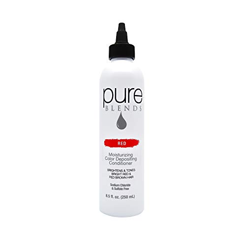 Product Cover Pure Blends Hydrating Color Depositing Conditioner, Red, Bright Red and Red Brown Tones, 8.5 oz.