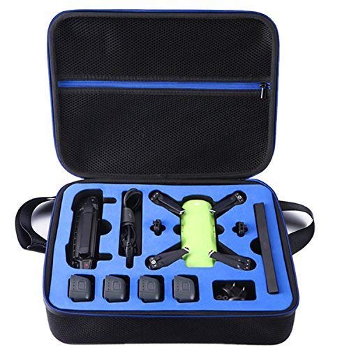 Product Cover DJI Spark Drone Carrying Case by DOUBI - fit for 4 Drone Batteries, Remote Controller, Propeller Guard, Battery Charger and other accessories