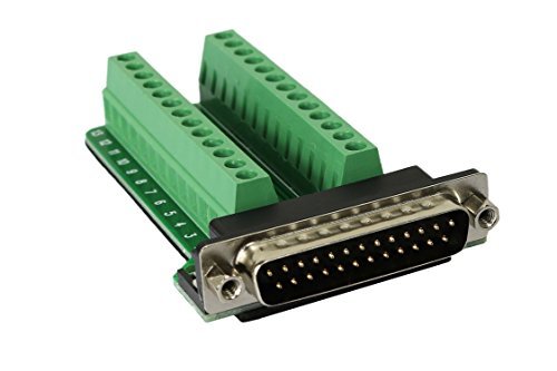 Product Cover Connector Db25 D-sub Male Plug 25-pin Port Terminal Breakout PCB Board