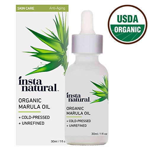 Product Cover Organic Marula Oil - 100% Pure, Non GMO, Cold Pressed, Unrefined, Moisturizing and Balancing for Hair, Body, Hands or Cuticle & Normal to Oily Skin - Complete Organics by InstaNatural - 1 oz