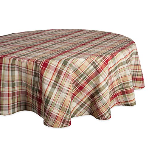 Product Cover Cabin Plaid Tablecloth, 100% Cotton with 1/2